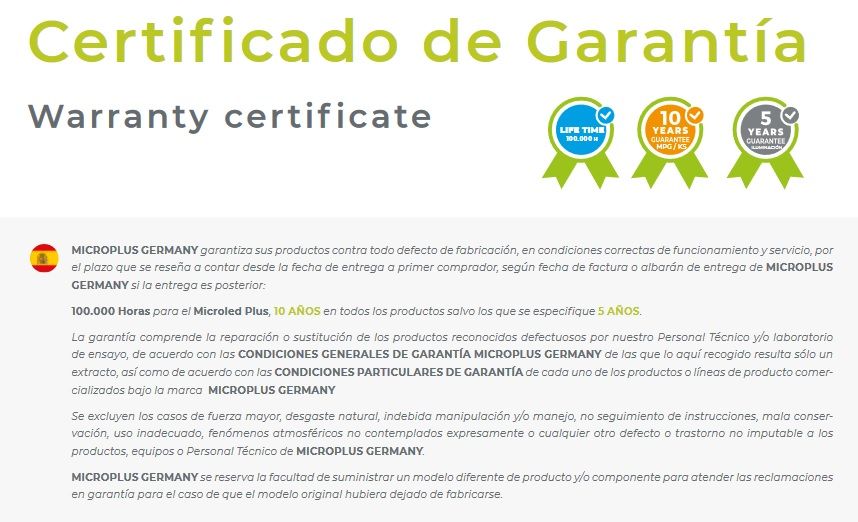 certificado garantia