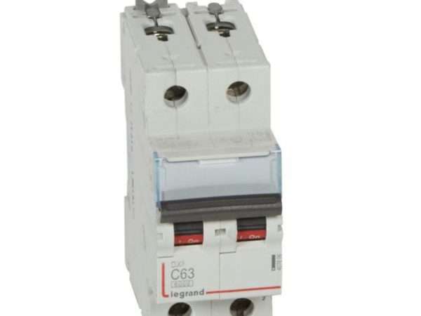 407806-LEGRAND-1000 Magentotérmico DX³ 6000/10 kA 2P 230/400 V~ 63A Curva C LEGRAND 407806
