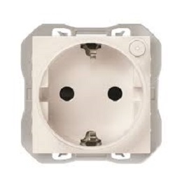 Base de enchufe schuko iO 16A 230 V con sistema de embornamiento a tornillo blanco SIMON 270 21000432-090