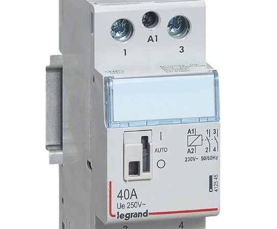 legrand-412545.jpg Contactor con bobina 230 V~ 2P 250V~ 40A 2 NA 2 módulos LEGRAND 412545