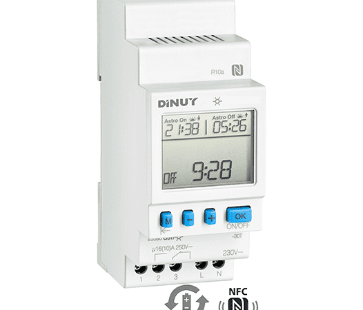 reloj-astronomico-2-canales-2-modulo-dinuy-ih-ast-mc2.png Interruptor astronómico 2 canales diario/semanal NFC DINUY IH AST MC2