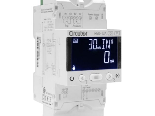 rgu-10a.jpg Relé diferencial para Transformador WGC, tipo A ultrainmunizado, 3 módulos y display CIRCUTOR P11A70.
