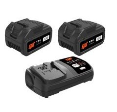 KIT CARGADOR BATERIAS 5Ah 18V 2 BATERIAS + CARGADOR SPIT 054548