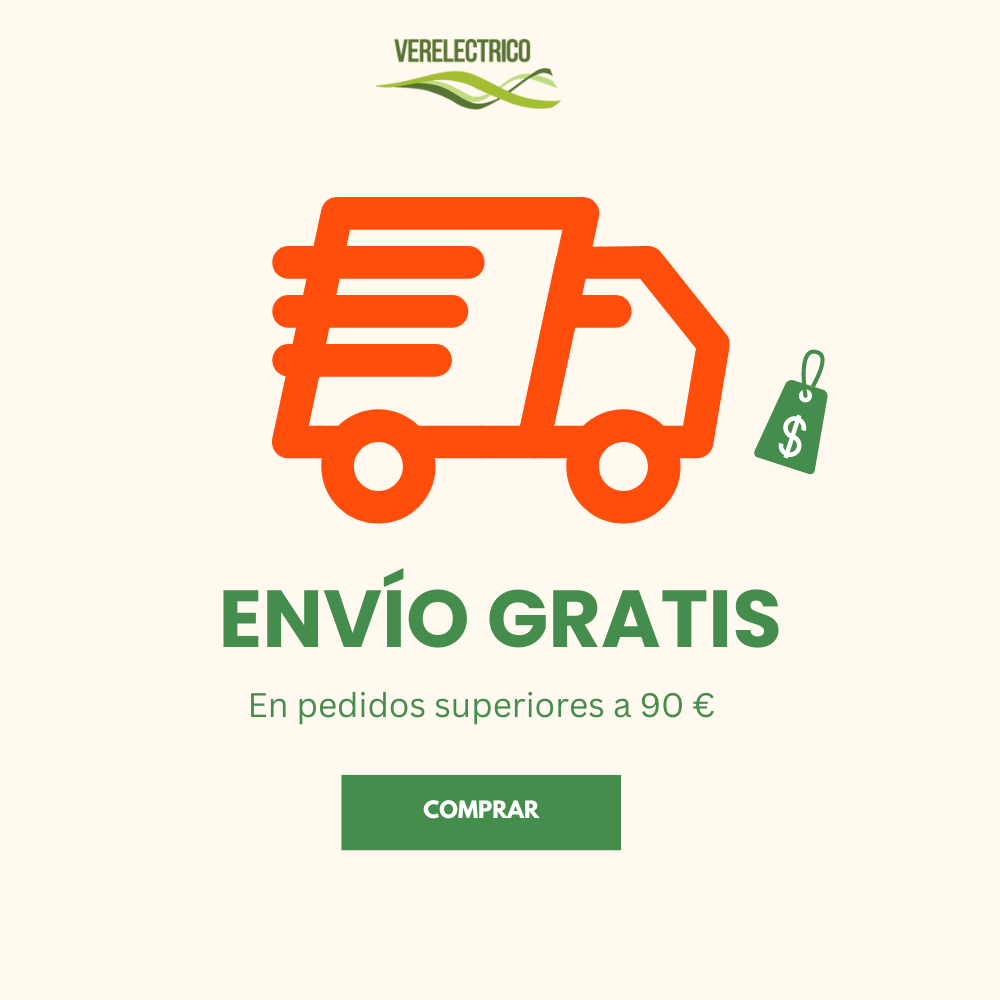 Imagen de envío gratis con icono de camión en color rojo
