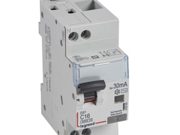 Magnetotérmico diferencial DX³ 6000 Interruptor combinado monobloque (magnetotérmico + diferencial) 16A Curva C LEGRAND 410793